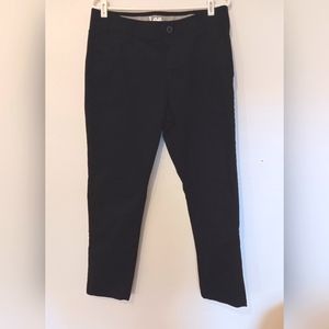 Lee slim fit flat front black pants